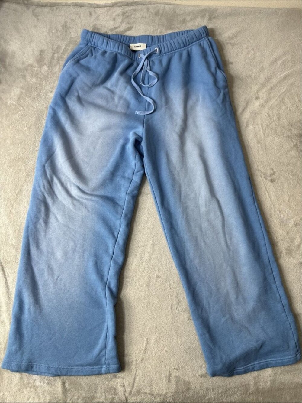 Elwood Sweatpants Blue Drawstring Lounge Joggers Mens